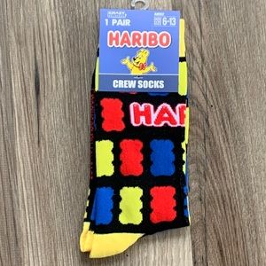 Crazy Universe Haribo Crew socks adult shoe size 6 - 13 candy Themed Novelty New
